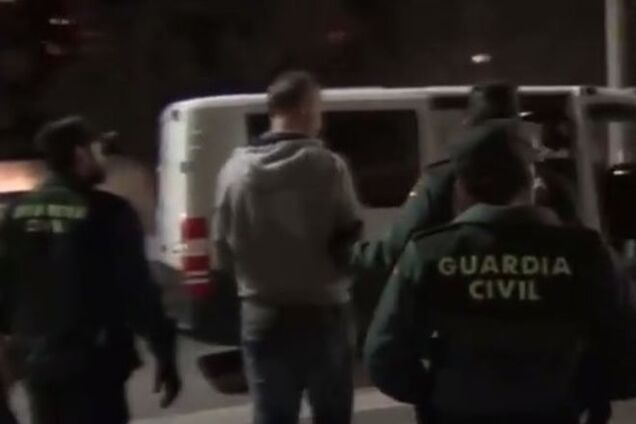 Обнародовано видео задержания экс-министра финансов Колобова в Испании