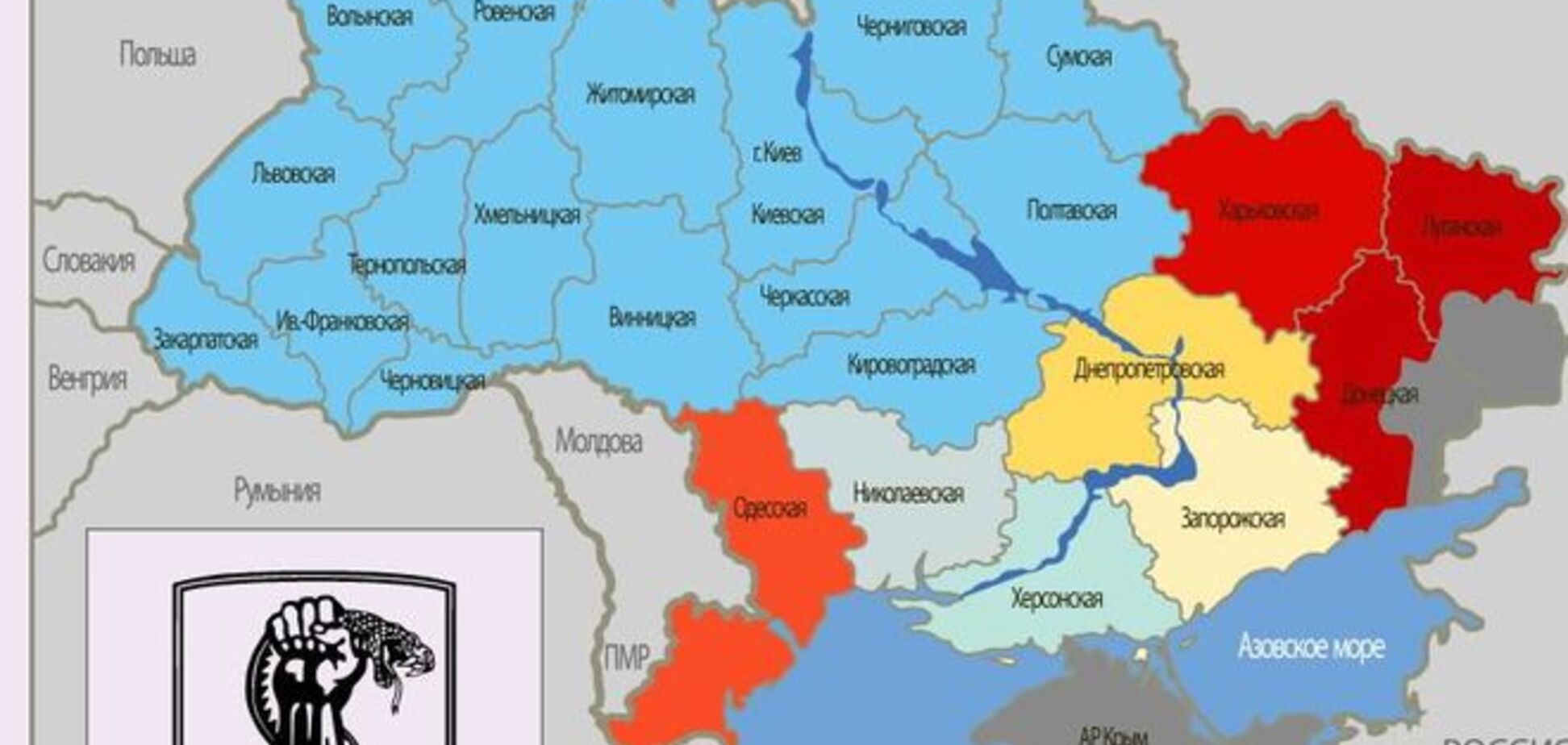 Опубліковано мапу терористичних загроз Україні. Інфографіка