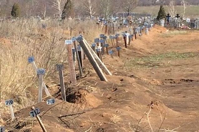 'Смотри, русский мир!'. В Енакиево нашли более 700 могил боевиков: фотофакт