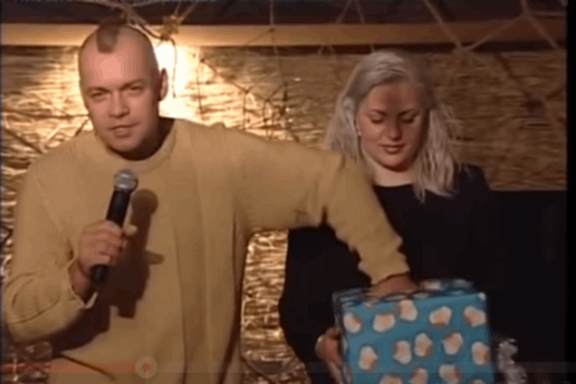 Как молодой Киселев с ирокезом на корпоративах 'халтурил': видеофакт