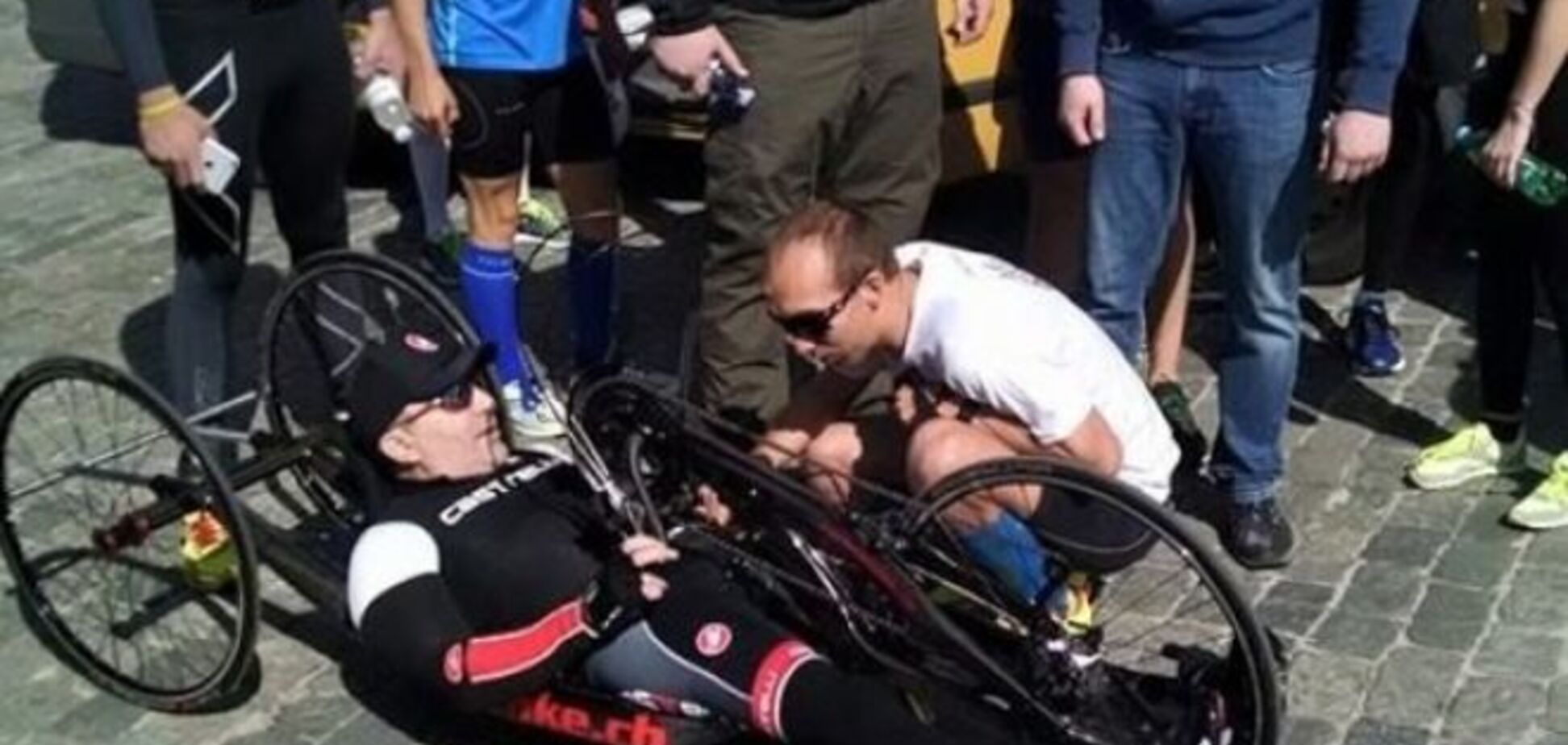 Марафон в Харькове: среди бегунов - парализованный Кернес: опубликованы фото
