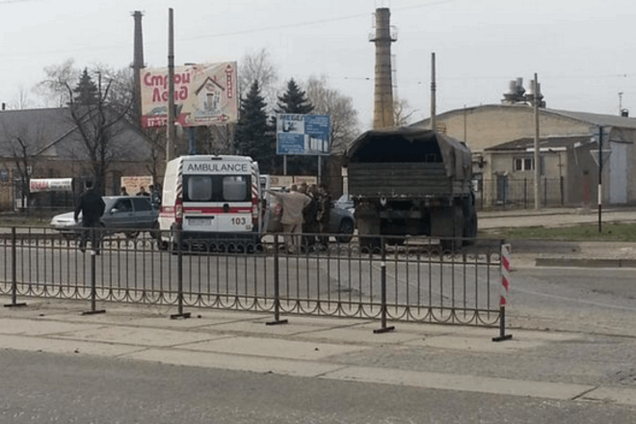 Боевики в Луганске под носом у ОБСЕ перевозят минометы:фотофакт