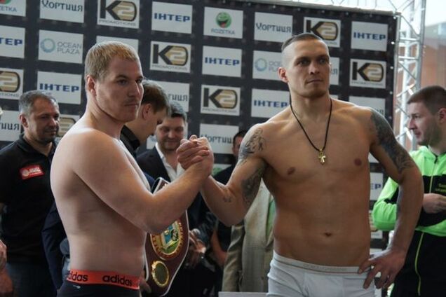 Усик проиграл взвешивание 'Русскому богатырю' Князеву: яркие фото