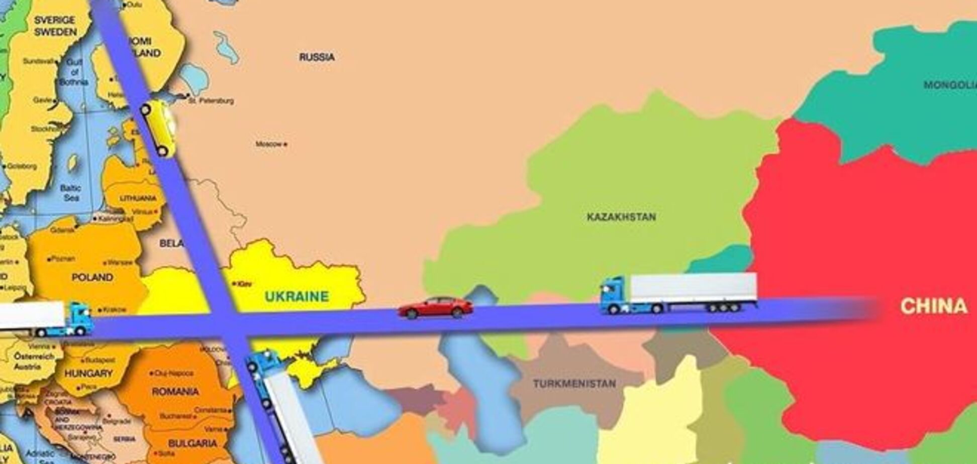 Великий Шёлковый путь из Балтии в Укры
