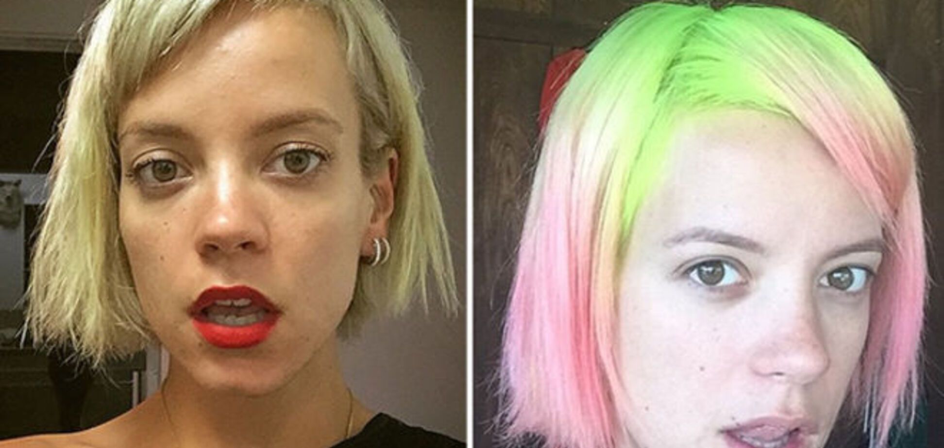 Британская певица шокировала сеть, покрасив волосы в цвета арбуза. Фотофакт