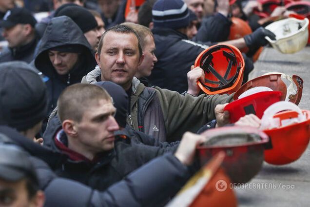 Протестующие шахтеры разблокировали Крещатик