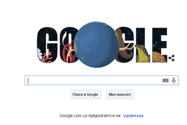 Google отметил День Земли праздничным Doodle про животных