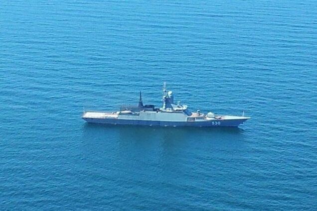 У берегов Латвии 'засветился' боевой корабль ВМФ России