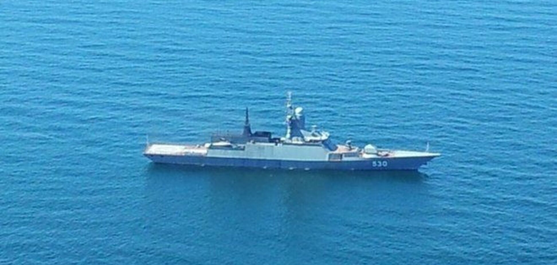 У берегов Латвии 'засветился' боевой корабль ВМФ России