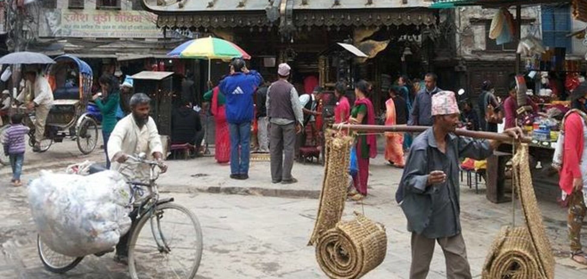 Фото Катманду за полчаса до землетрясения