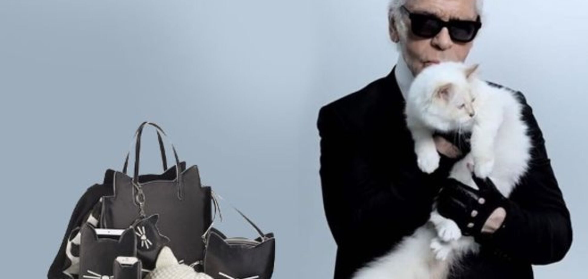 Человек и кошка: лукбук новой коллекции Лагерфельда и его питомца