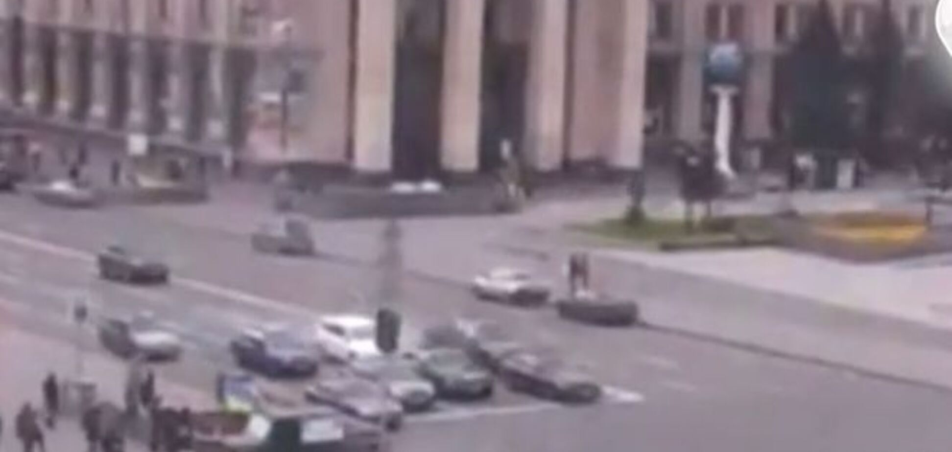 Появилось видео ДТП с сыном Порошенко на Крещатике