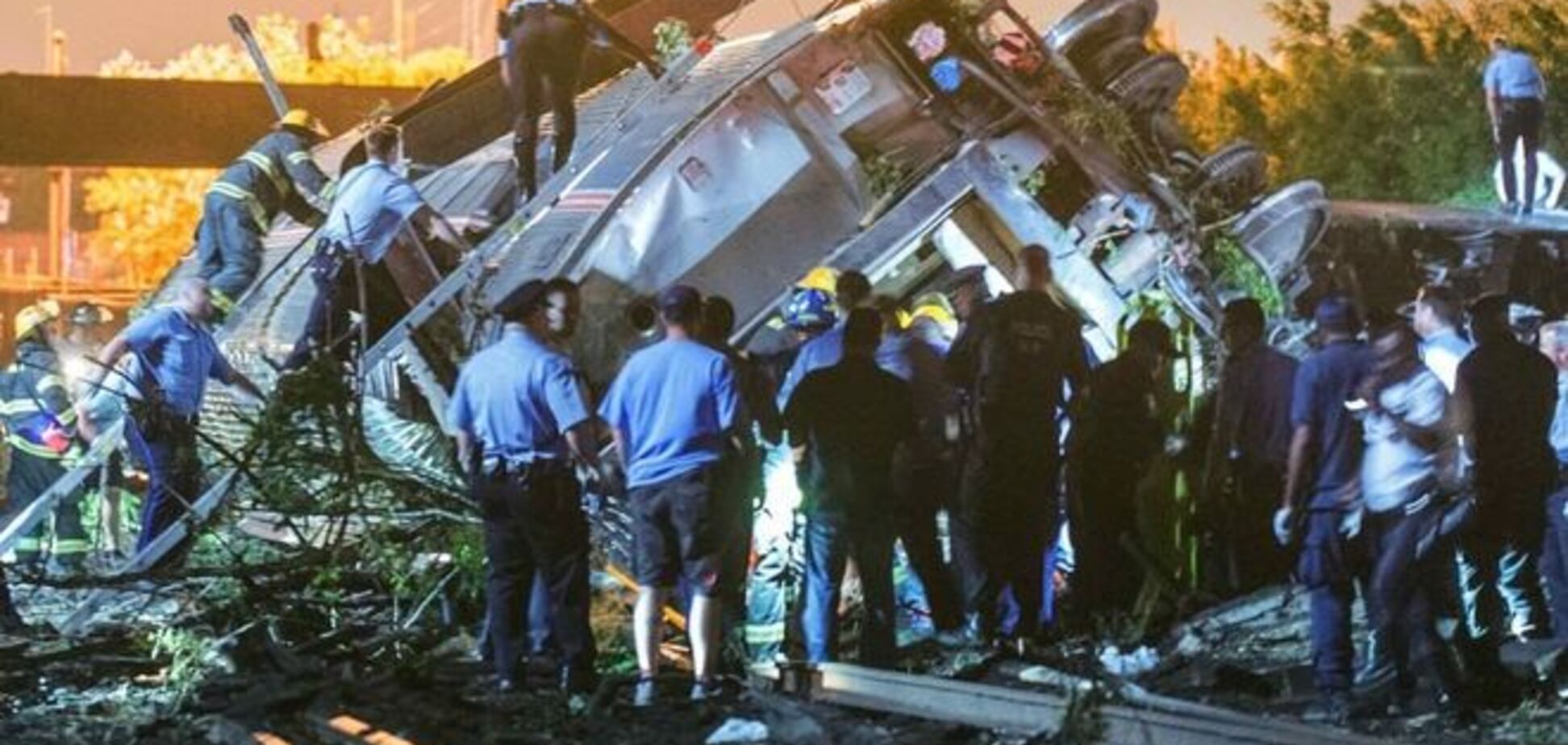Крушение поезда в США: еще один пострадавший умер в больнице