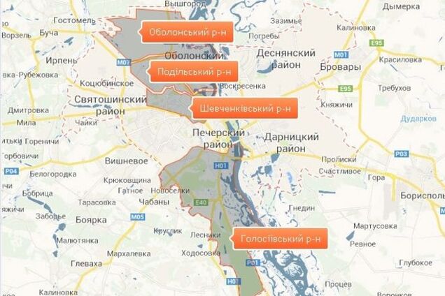 В Киеве создали карту отключений горячей воды