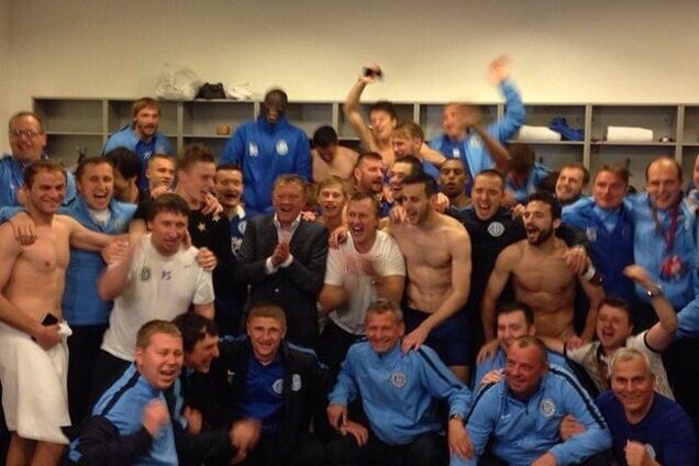 Футболисты 'Днепра' устроили дикие танцы: забавное видео