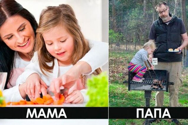 Чем отличается мамино воспитание от папиного: смешные фото