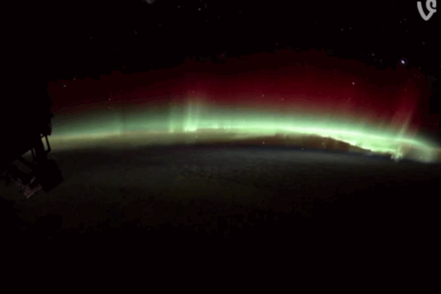 В NASA из космоса сняли потрясающее видео Южного сияния над Австралией