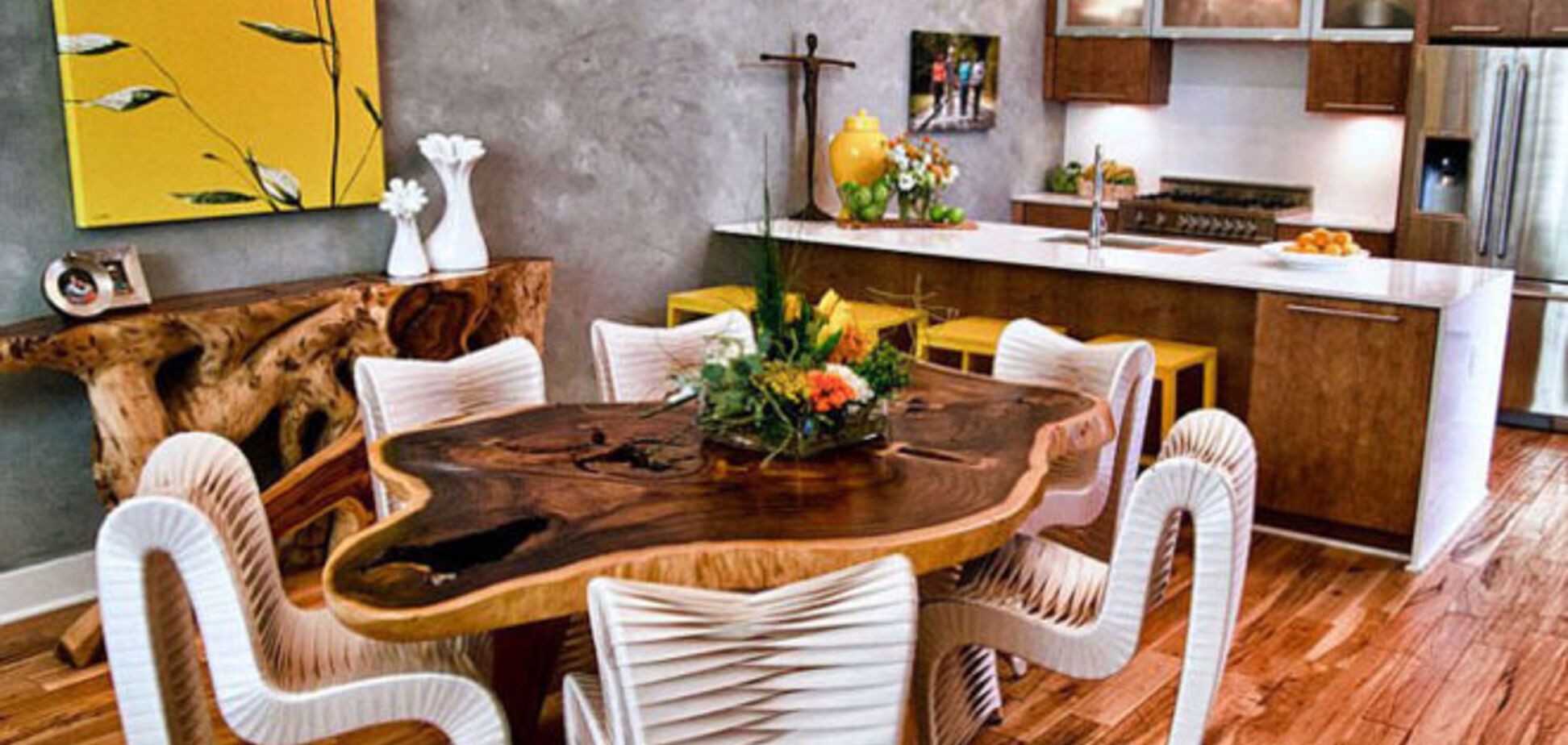 10 модных тенденций для яркого интерьера кухни