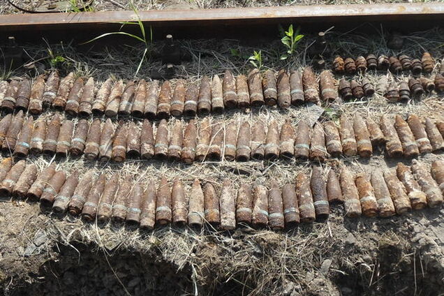 В Киеве случайно раскопали более 200 снарядов