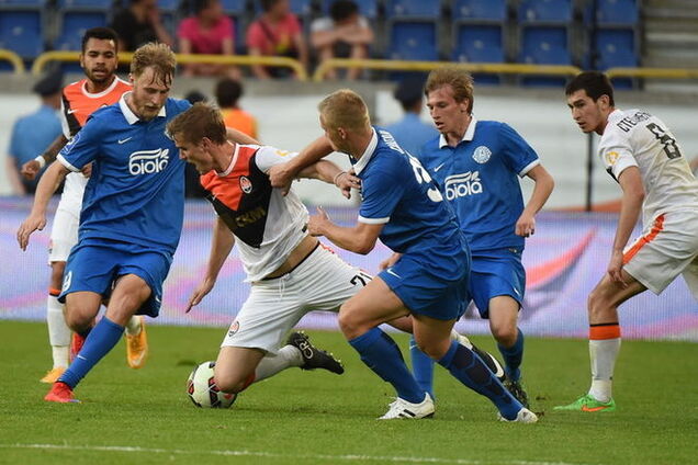 'Днепр' в феерическом матче победил 'Шахтер'