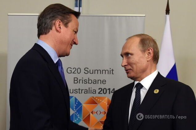 Кемерон заявив про 'глибокі розбіжності' з Путіним