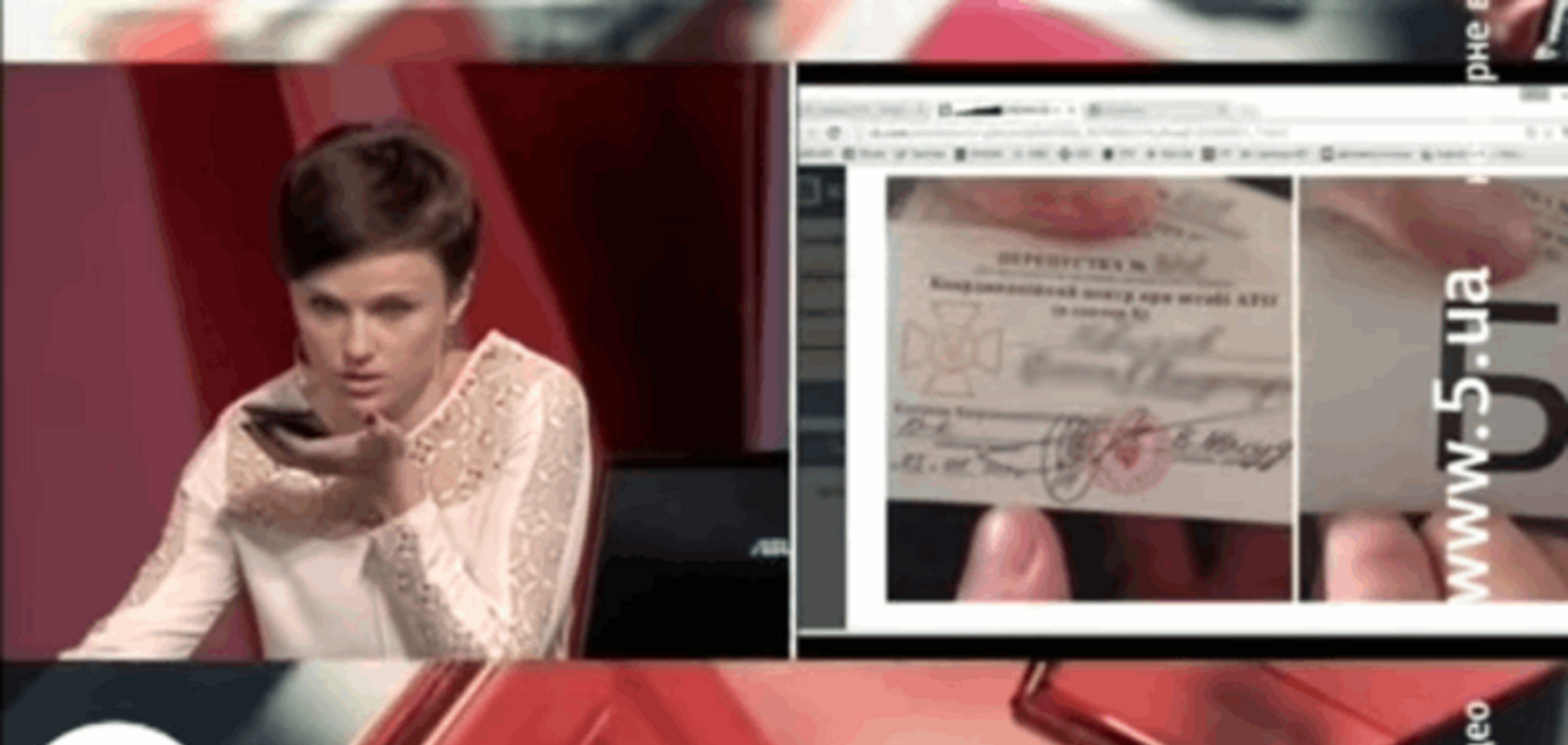Журналистка 'развела' в прямом эфире мошенников, торгующих пропусками в зону АТО: видеофакт