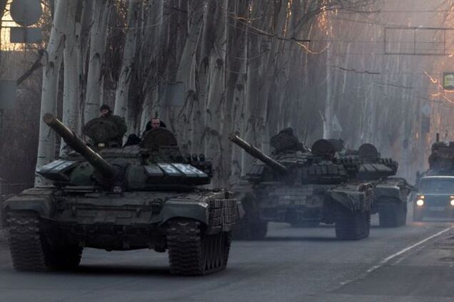 На Донбассе 'засветилась' танковая группа террористов