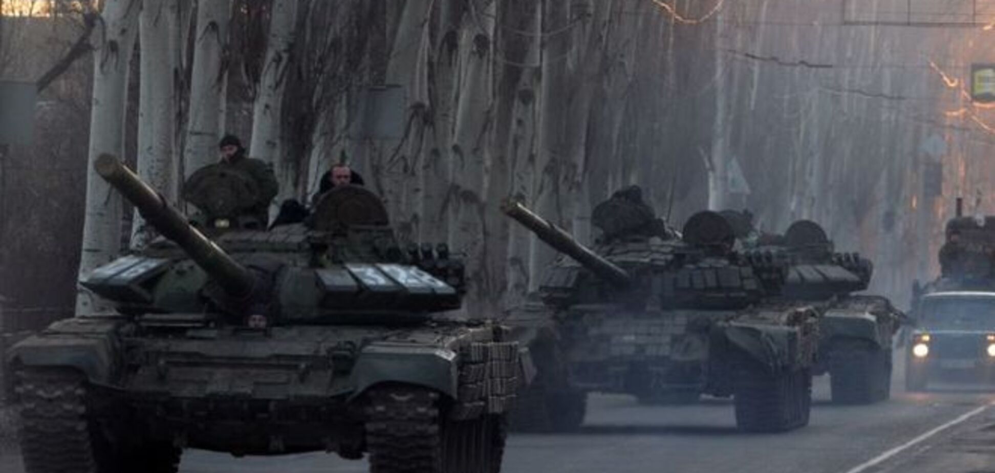 На Донбассе 'засветилась' танковая группа террористов
