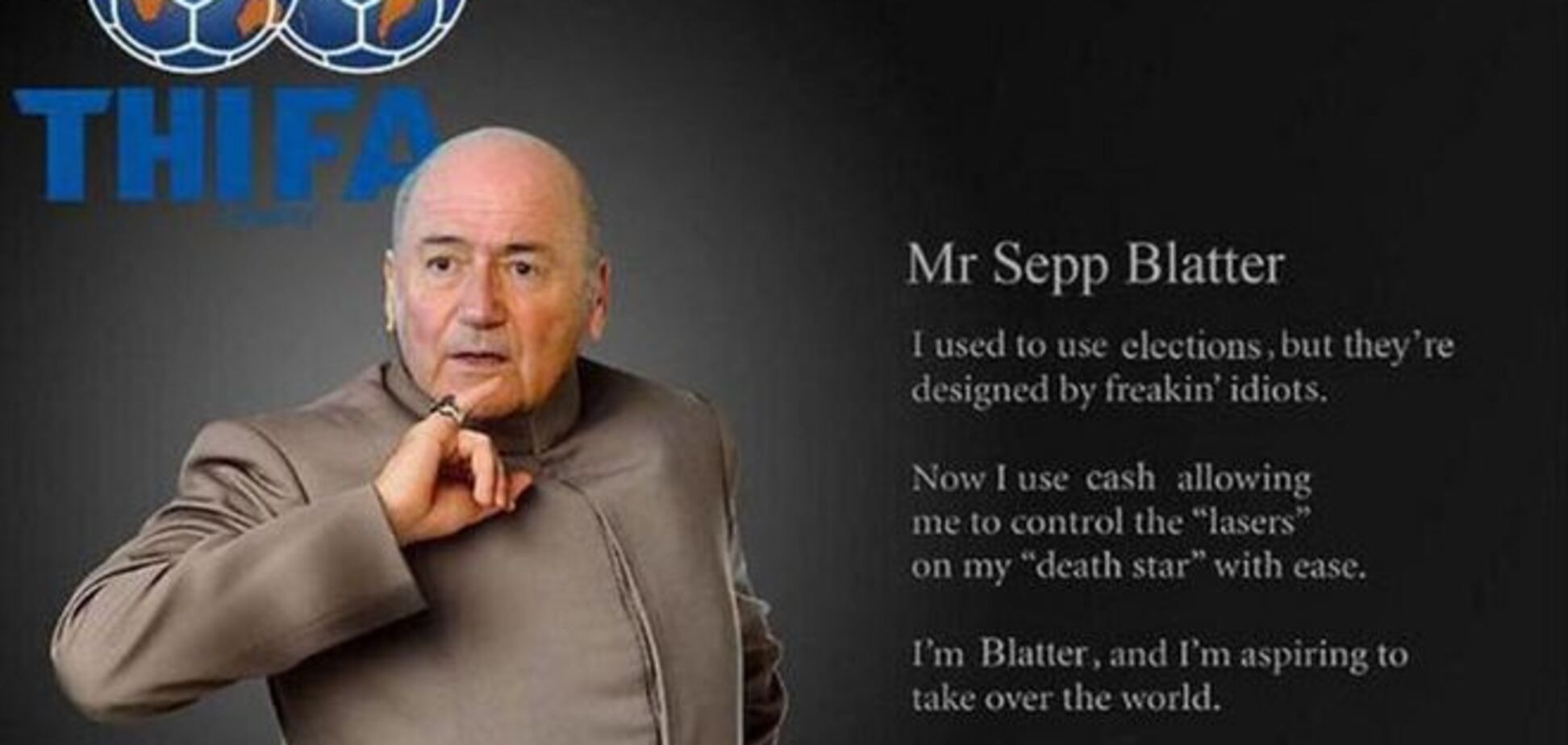 Карикатуристы поиздевались над президентом ФИФА