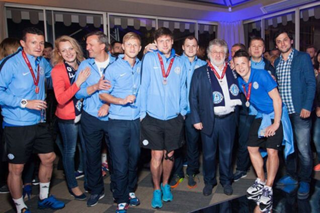 Коломойский отпраздновал с 'Днепром' 'серебро' Лиги Европы: яркие фото