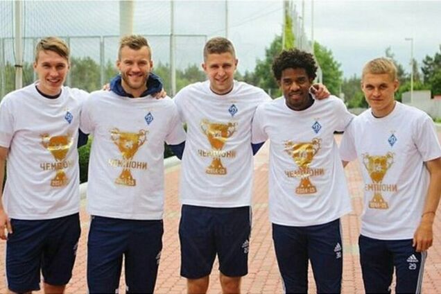 Футболисты 'Динамо' начали празднование чемпионства: яркие фото