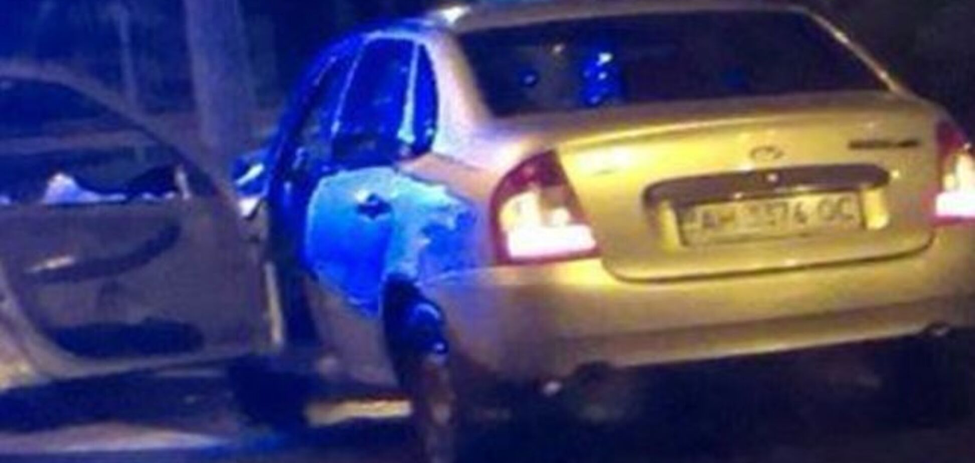 ДТП в Донецке: пьяные террористы убили водителя такси. Фотофакт