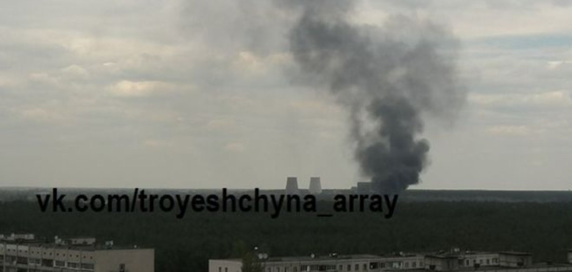 В Киеве возле ТЭЦ произошел крупный пожар