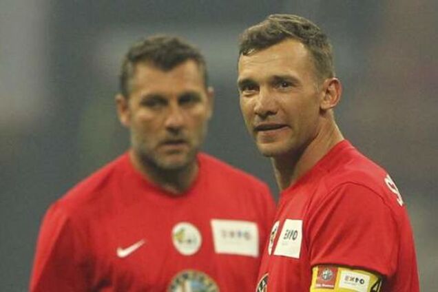 Шевченко забил гол в феерическом матче легенд