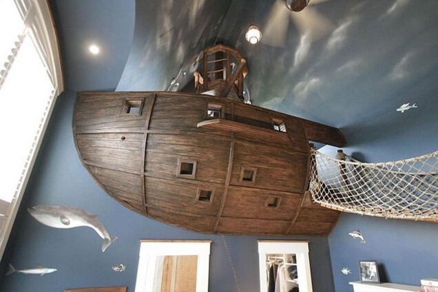 20 потрясающих потолков для детской комнаты: небо, под которым хочется просыпаться