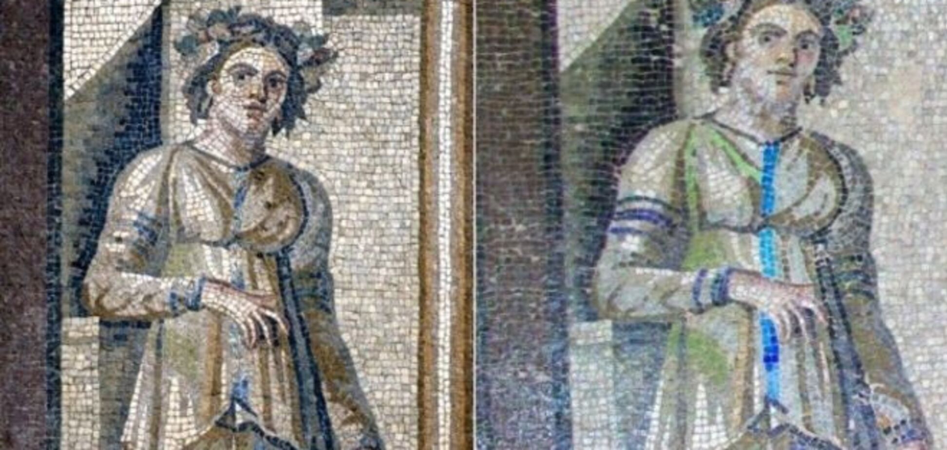 Реставраторы сделали карикатуры из древних мозаик: фотофакт