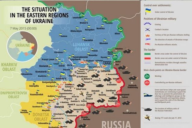 Террористы активно готовятся к штурму: карта АТО