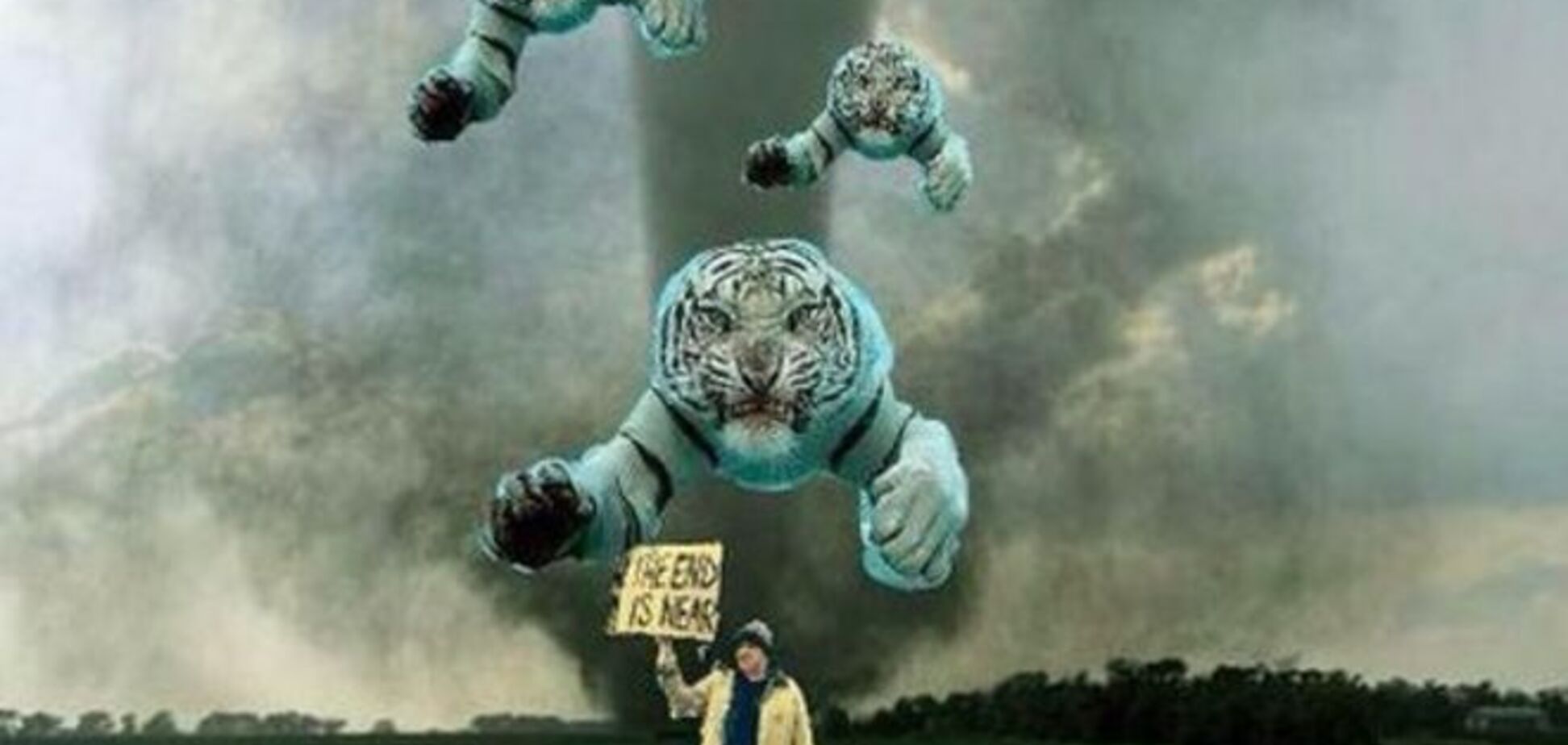 'Тигернадо' в Оклахоме: сеть взорвалась фотожабами после курьезного урагана