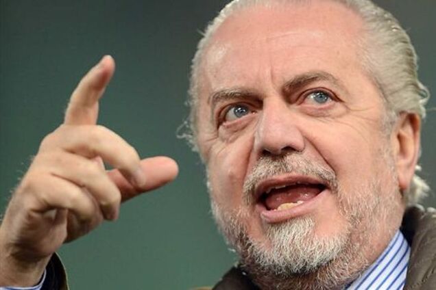 'Марионетка!': президент 'Наполи' унизил арбитра матча с 'Днепром'