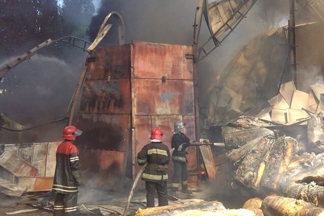 В Броварах произошел масштабный пожар