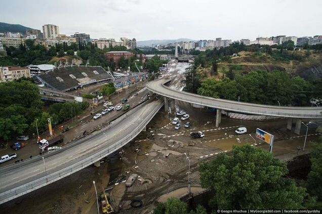 Апокалипсис в Тбилиси: фото и видео наводнения, снятые с дрона