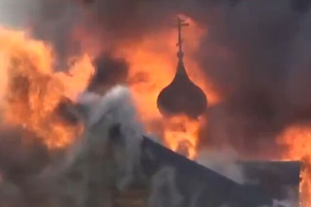 На Львовщине сгорела церковь 18 столетия