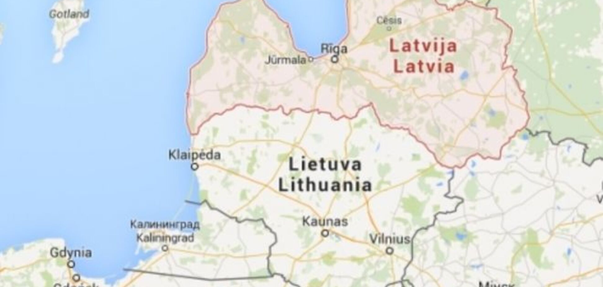 Біля кордонів Латвії виявлена російська військова армада