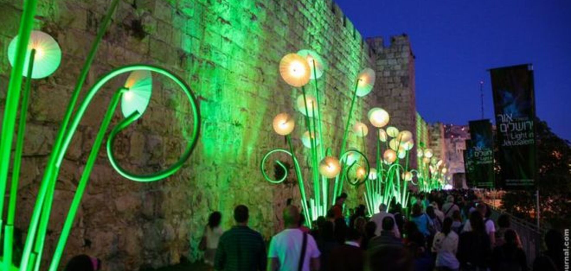 Потрясающий фестиваль света в Иерусалиме