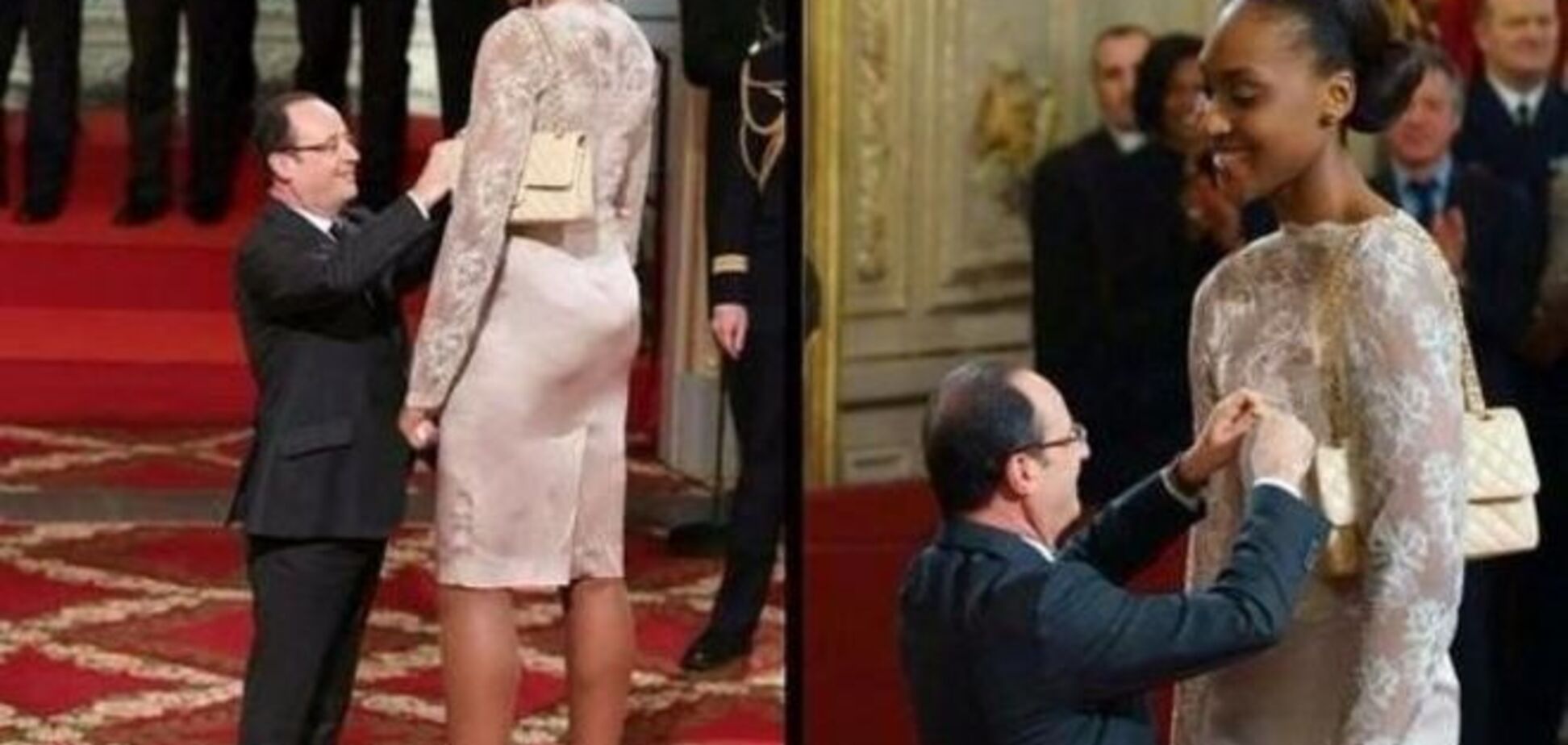 Інтернет підірвало фото президента Франції з баскетболісткою