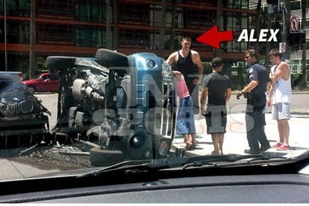 Лучший украинский баскетболист Алексей Лэнь попал в автокатастрофу: фото ДТП