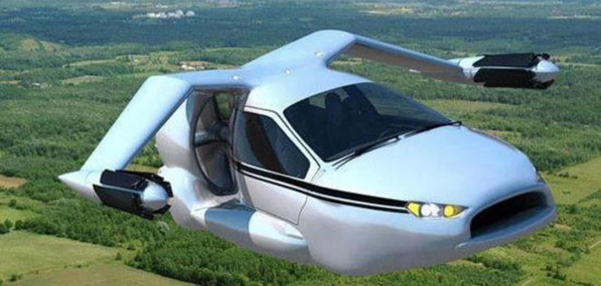 Первый в мире летающий автомобиль: яркие фото