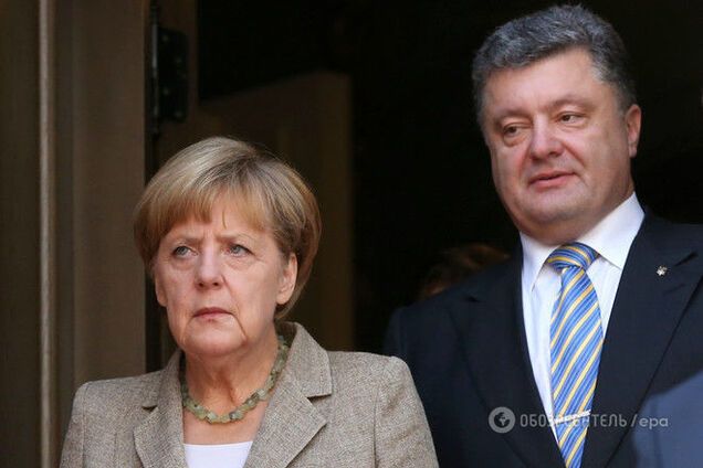 Порошенко и Меркель договорились о совместных действиях по Донбассу