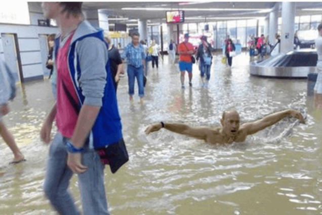'Путин приплыл!' Сеть взорвалась фотожабами из-за потопа в Сочи