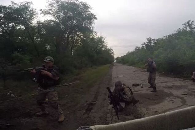 Опубліковано відео жорстокого бою сил АТО з диверсантами терористів